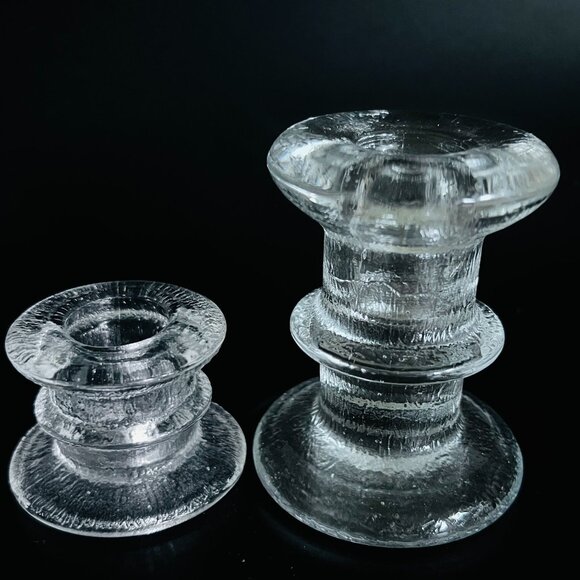 Vintage 2 Iiittala Festivo Candle Holders MCM  Mid century Modern Replacements - Picture 1 of 4